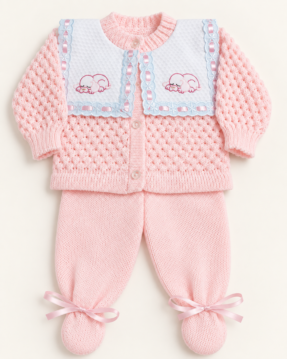 Conjunto Bebê em Tricô Soninho – 2 Peças - foto 2