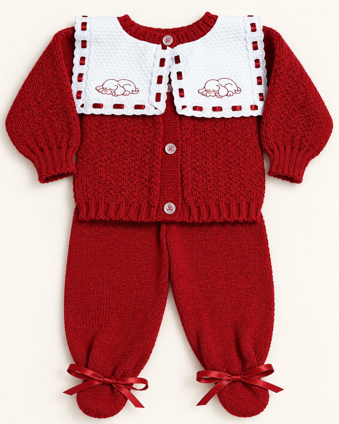 Conjunto Bebê em Tricô Soninho – 2 Peças - foto 3